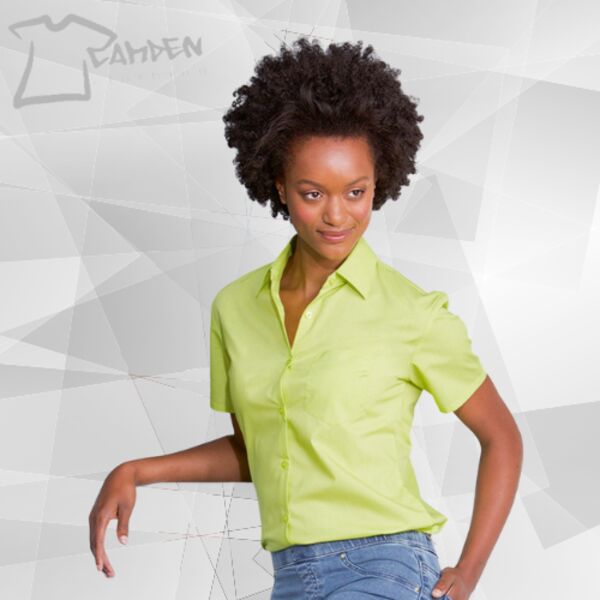 Women's short sleeve polycotton easycare poplin shirt Thumbnail
