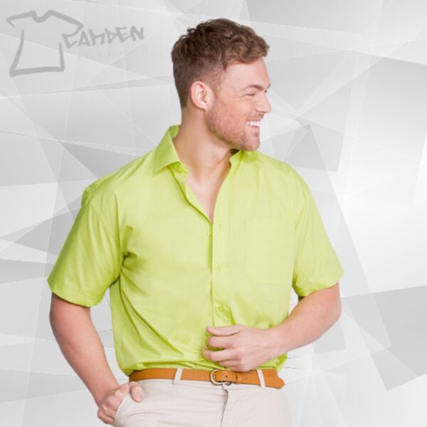 Short sleeve polycotton easycare poplin shirt Thumbnail