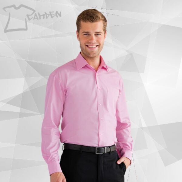Long sleeve pure cotton easycare poplin shirt Thumbnail