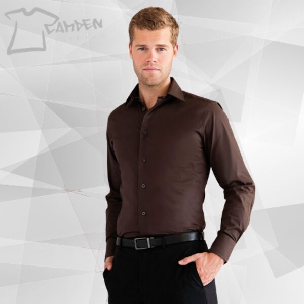 Long sleeve easycare fitted shirt Thumbnail