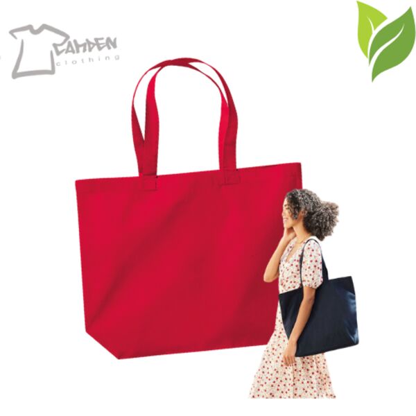 Organic premium cotton maxi tote Thumbnail