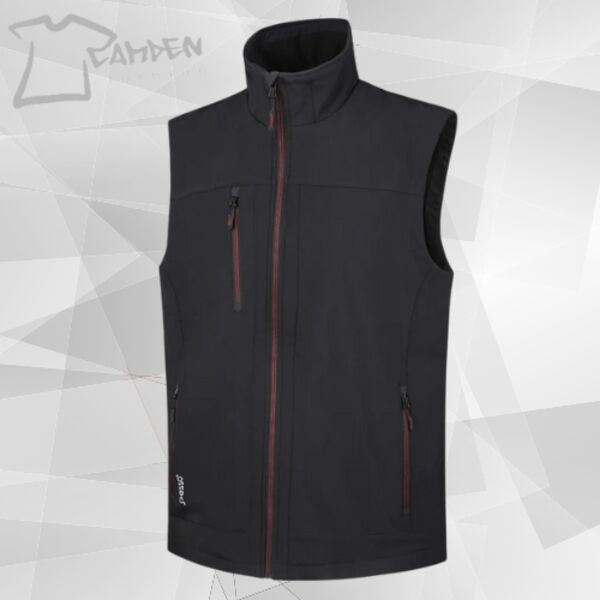 Softshell Vest Pesso Softblack, Black Thumbnail