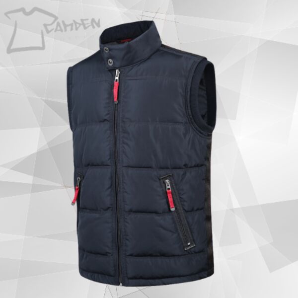 WARM PADDED VEST PESSO TORONTO, NAVY Thumbnail