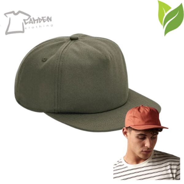 Organic cotton unstructured 5-panel cap Thumbnail