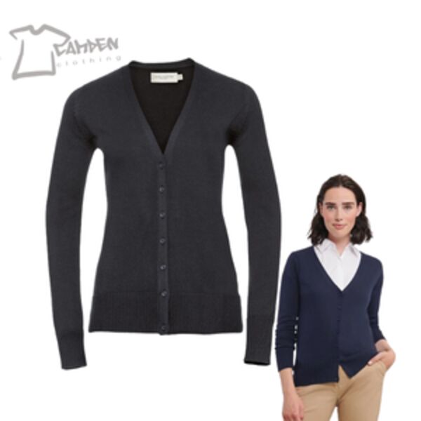 Women's v-neck knitted cardigan Thumbnail