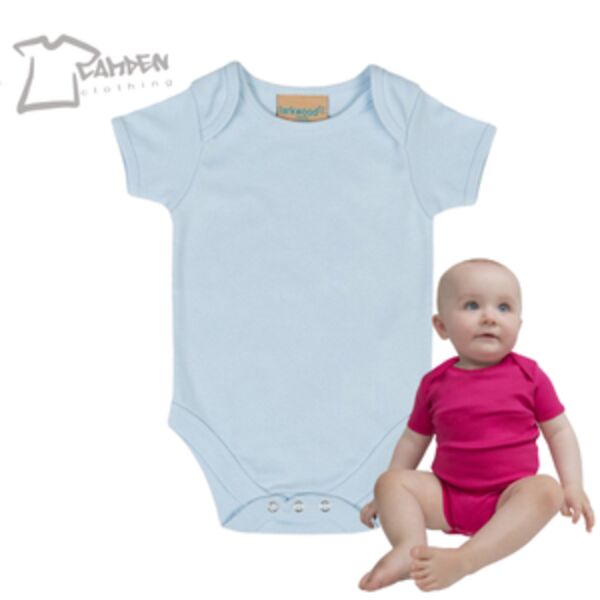 Short-sleeved bodysuit with envelope neck opening Thumbnail