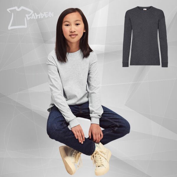 Kids long sleeve valueweight T Thumbnail
