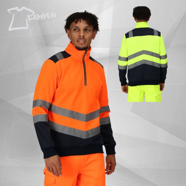 Pro hi-vis ¼-zip sweatshirt Thumbnail