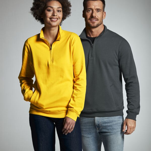 Cotttover Half Zip Unisex Sweatshirt (GOTS) Thumbnail