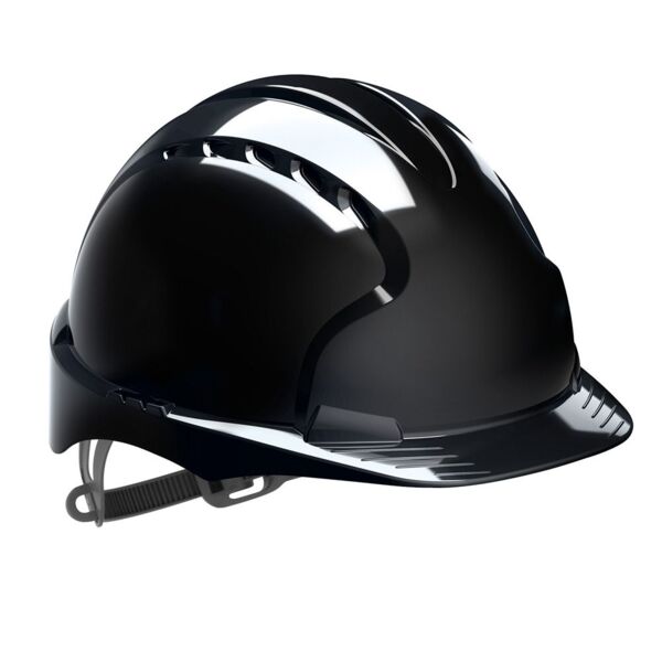 EVO®2 Safety Helmet with Slip Ratchet - Black - Vented  Thumbnail