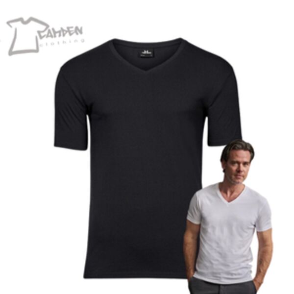 Stretch v-neck tee (401) Thumbnail