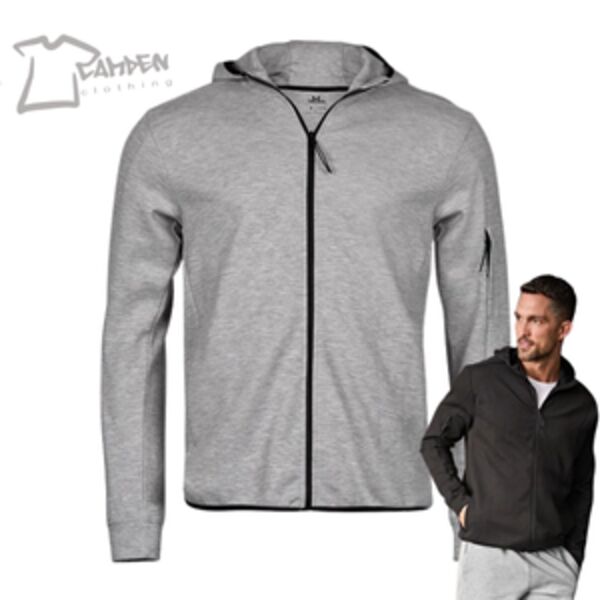 Athletic hooded full-zip sweatshirt (5706) Thumbnail