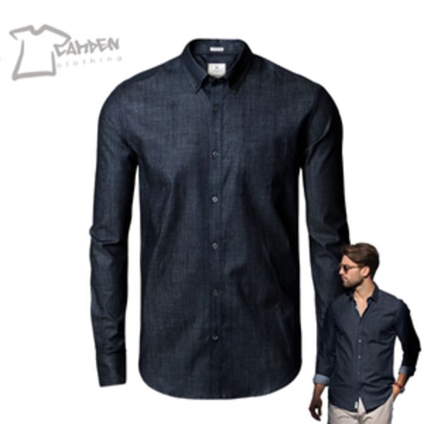 Torrance modern fit – raw and stylish denim shirt Thumbnail