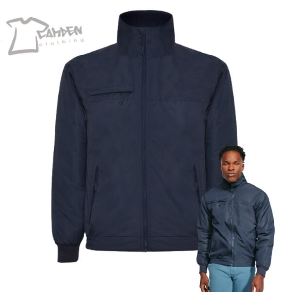 YUKON Mens high collar quilted jacket Thumbnail